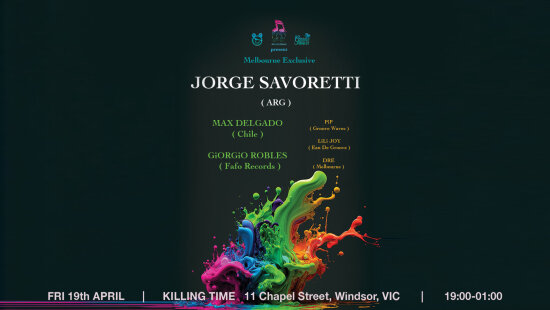 JORGE SAVORETTI (ARG) FRI 19 April EXCLUSIVE SHOW IN MELBOURNE